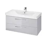 Cersanit Lara - Skrinka s umývadlom, 46x99x45 cm, 2 zásuvky, sivá S801-332-DSM