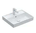 Villeroy & Boch Collaro - Umývadlo 60x47 cm, s prepadom, otvor na batériu, CeramicPlus, Stone White 4A3360RW