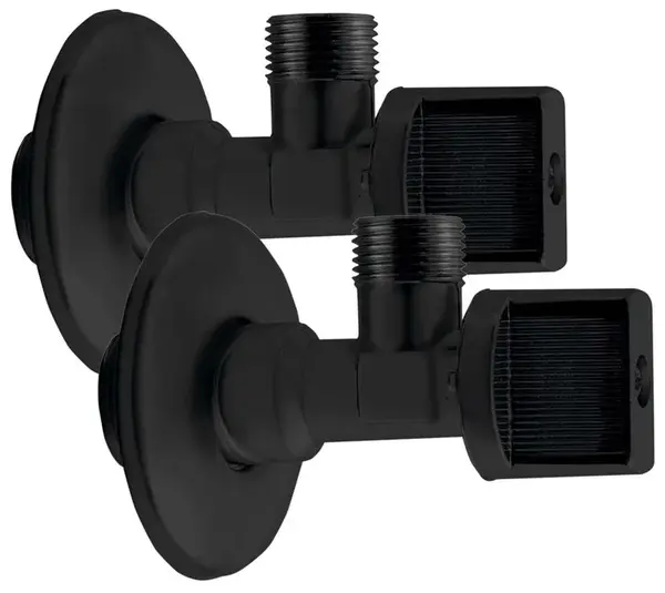Aqualine Rohové ventily - Sada rohových ventilů, matná černá 5306B