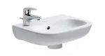 Duravit D-Code - Umývadielko 36x27 cm, s 1 otvorom na batériu vľavo, alpská biela 07053600092