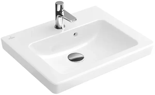 Villeroy & Boch Subway 2.0 - Umývadielko nábytkové 50x40 cm, s prepadom a otvorom pre batériu, biela 73155G01