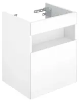 Keuco Stageline - Umyvadlová skříňka, 46x63x38 cm, 1 dvířka, panty vlevo, bílá 32822300001