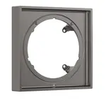 Axor ShowerSelect ID - Predĺženie 17x17 cm, kefovaný čierny chróm 13645340