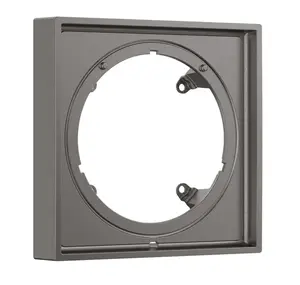 Axor ShowerSelect ID - Predĺženie 17x17 cm, kefovaný čierny chróm 13645340