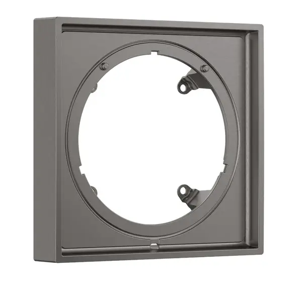 Axor ShowerSelect ID - Predĺženie 17x17 cm, kefovaný čierny chróm 13645340