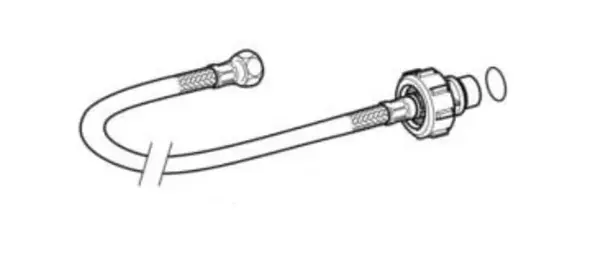 Geberit Náhradné diely - Hadička pre nadomietkové nádrže, dĺžka 30 cm 240.989.00.1