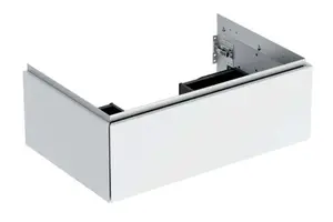 Geberit ONE - Umývadlová skrinka, 74x27x47 cm, 1 zásuvka, lesklá biela 505.072.00.1