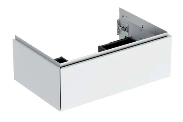 Geberit ONE - Umývadlová skrinka, 74x27x47 cm, 1 zásuvka, lesklá biela 505.072.00.1