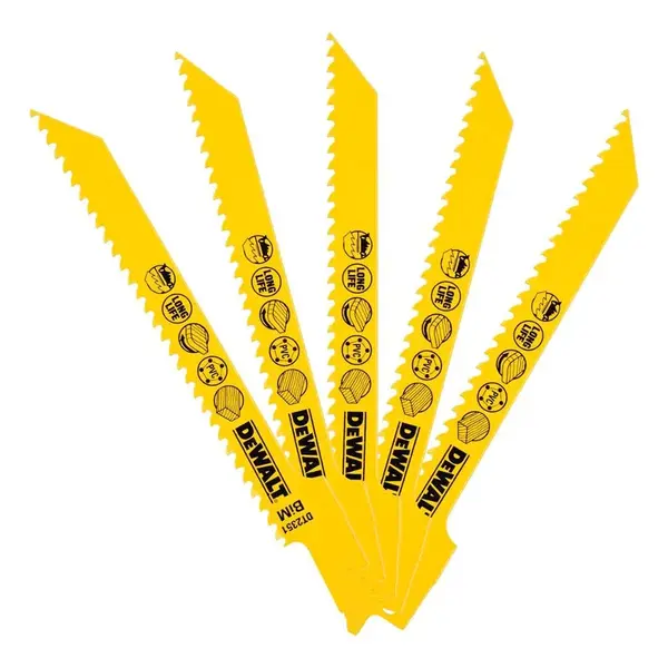 DeWALT Príslušenstvo - Pílové listy na drevo a plast, 152 mm, 5 ks DT2351