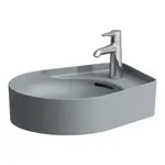 Laufen VAL - Umývadlo, 50x40 cm, s prepadom, otvor na batériu, grafit H8122817581041