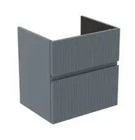 Ideal Standard Finesse - Umyvadlová skříňka, 53x41x54 cm, 2 zásuvky, Ribbed Matt ashblue E3409UQ