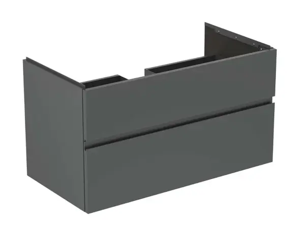 Ideal Standard Finesse - Umyvadlová skříňka, 100x51x55 cm, 2 zásuvky, matný antracit E3397Y2