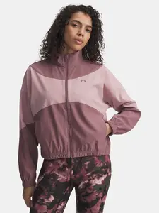 Women's Under Armour UA Rival Woven Jacket-BRN - Women's