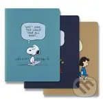 Moleskine - zošity Peanuts (set 3 ks) (limitovaná edícia; veľké, linajkované)