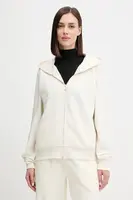 Mikina Emporio Armani Underwear dámská, béžová barva, s kapucí, melanžová, EW000392 AF15356