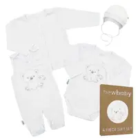 Dojčenská súprava do pôrodnice New Baby Sweet Bear biela 56 (0 - 3 mes)