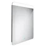 Nimco Zrcadla - Zrcadlo s LED osvětlením, 60x80 cm, dotykový senzor, hliník ZP 23002V