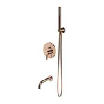 OMNIRES Y - Vanová baterie pod omítku, 3-otvorová instalace, s tělesem, s příslušenstvím, měď SYSYW01CP