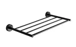Sanela Nerezové doplňky - Polička na ručníky, délka 50 cm, matná černá SLZD 34N