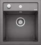 Blanco Dalago 45 - Silgranitový dřez, 47x51 cm, s ovládáním odtoku, šedá skála 518846