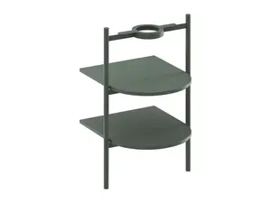 Ravak Yard - Konstrukce s policemi pod umyvadlo, Grey Green D800008004