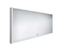 Nimco Zrcadla - Zrcadlo s LED osvětlením, 140x70 cm, dotykový senzor, hliník ZP 13008VX