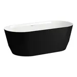 Laufen Pro - Vana 165x75 cm, matná černá/bílá H2399520680001