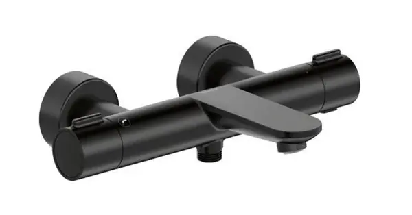 Duravit Wave - Termostatická vanová baterie, matná černá WA5220000046