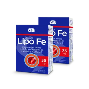 GS Železo Lipo Fe, 2 × 30 kapslí
