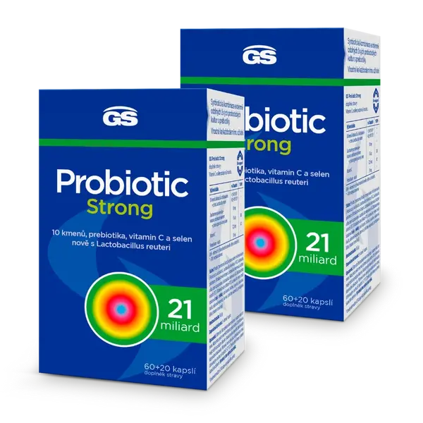 GS Probiotic Strong, 2 × 80 kapslí