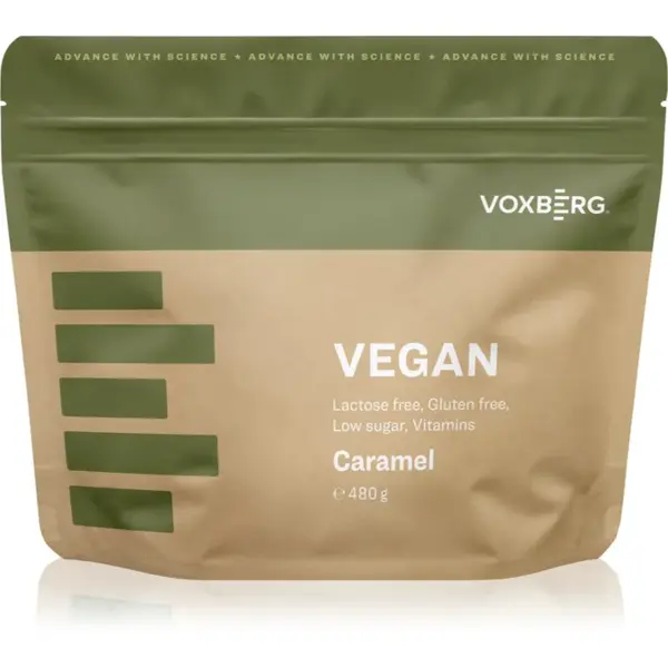 Voxberg Vegan Protein rastlinný proteín príchuť Caramel 480 g