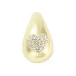 Rack Plating Brass Micro Pave Clear Cubic Zirconia Pendants