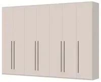 Sedmidveřová šatní skříň baptiste - béžová