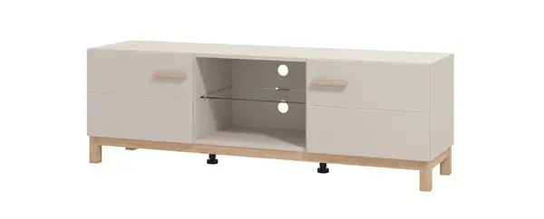 Tv stolek xavier - dub, béžová