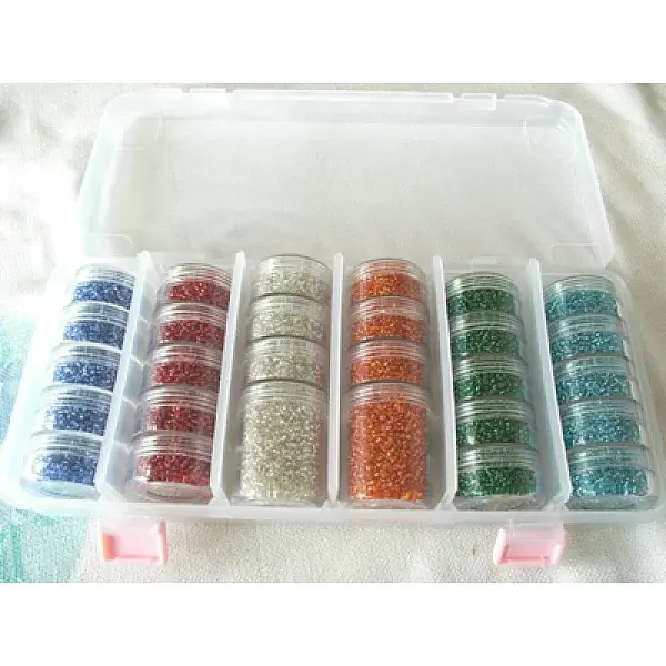 4MM Mixed Color Glass Seed Beads