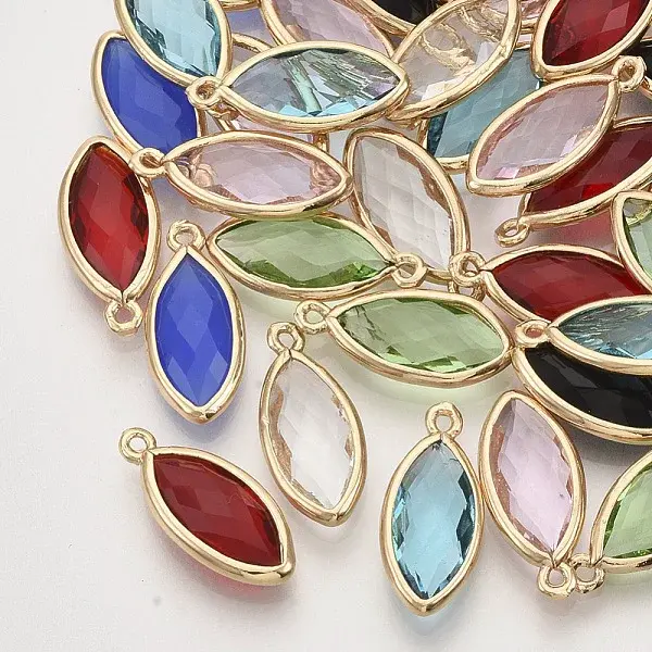 Faceted Glass Pendants