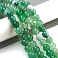 Natural Striped Agate/Banded Agate Beads Strands