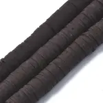 Flat Round Handmade Polymer Clay Beads