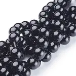 Natural Black Onyx Round Beads Strands
