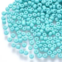 8/0 Baking Paint Glass Round Seed Beads