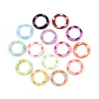 Spray Painted Alloy Spring Gate Rings