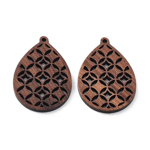 Walnut Wood Laser Cut Pendants