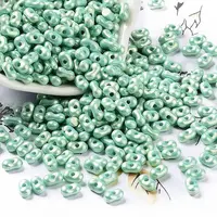 Spray Painted Opaque Acrylic Beads