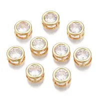 Brass Clear Cubic Zirconia Multi-Strand Links