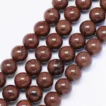Natural Mahogany Obsidian Bead Strands