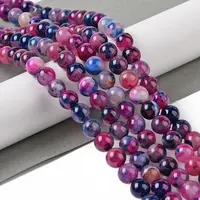Natural Agate Bead Strands