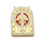 Brass Micro Pave Cubic Zirconia Pendants