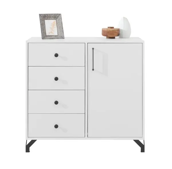 Komoda bjorn, skandinávský styl - bílá