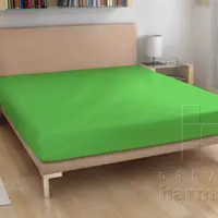 20-froté prostěradlo - sytě zelené - 90 x 200 cm