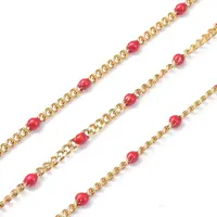 Ion Plating(IP) 304 Stainless Steel Enamel Curb Chains